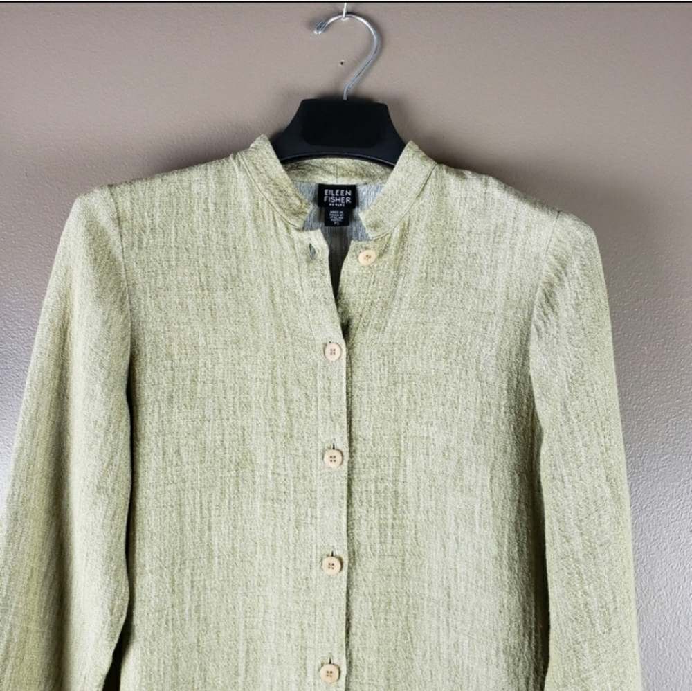 Eileen Fisher button down tunic shirt size PS - Picture 6 of 15